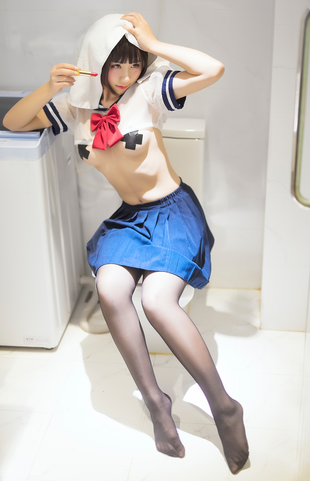 图片[14]-九曲Jean – JK透明制服[21P] – 速更版-美库