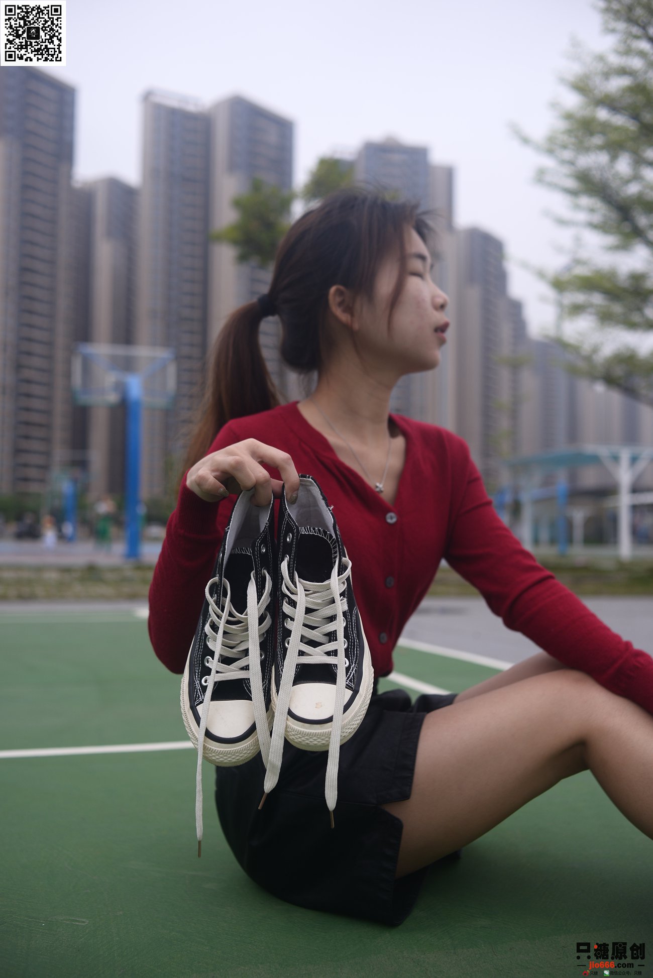 图片[18]-[只糖棉袜]NO.294 小茜 追赶日落[152P] – 速更版-美库