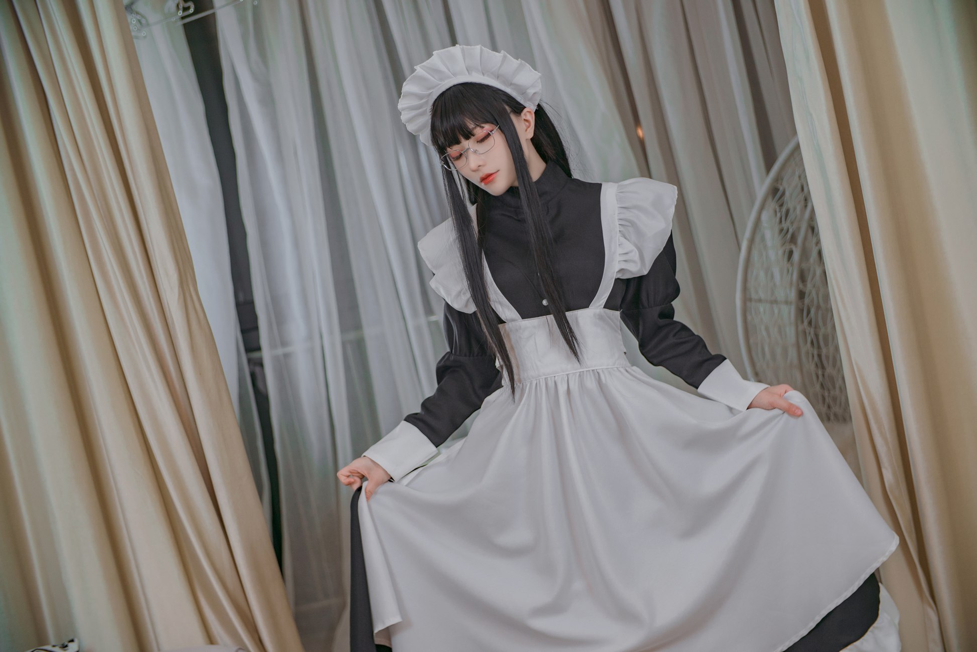 图片[35]-起司块wii – 黑丝女仆[76P] – 速更版-美库