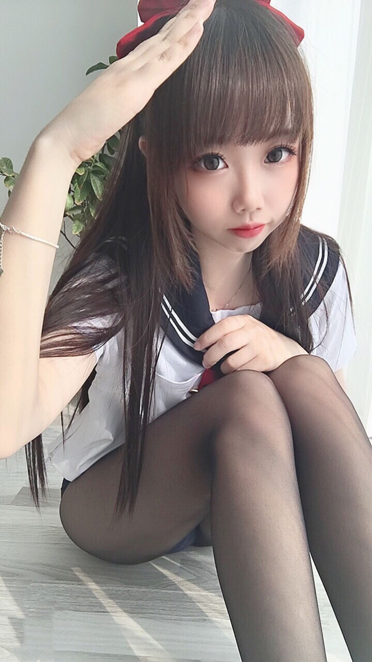 图片[14]-雪琪 – 黑丝JK死库水[65P] – 速更版-美库