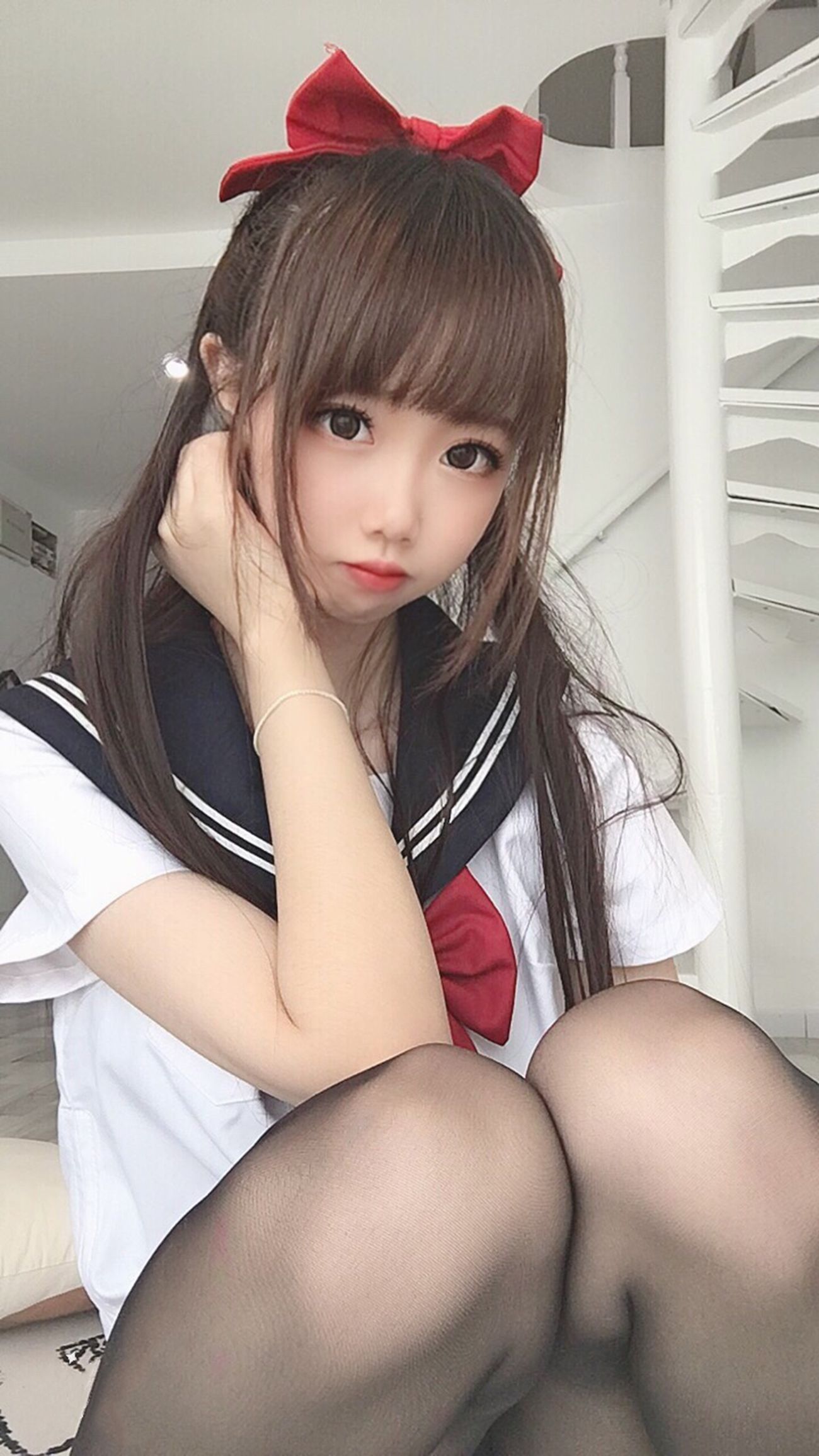 图片[23]-雪琪 – 黑丝JK死库水[65P] – 速更版-美库