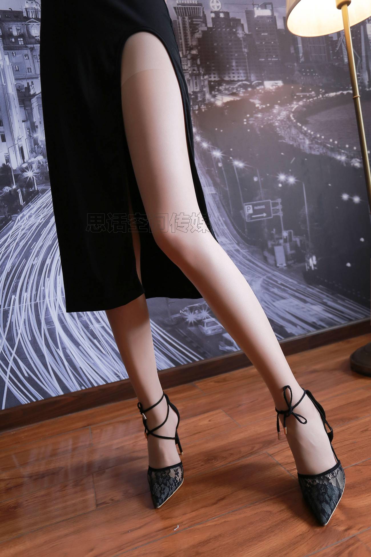 图片[35]-[SiHua思话]SJ005 艺沫 黑裙与肉丝搭配莫？[50P] – 速更版-美库