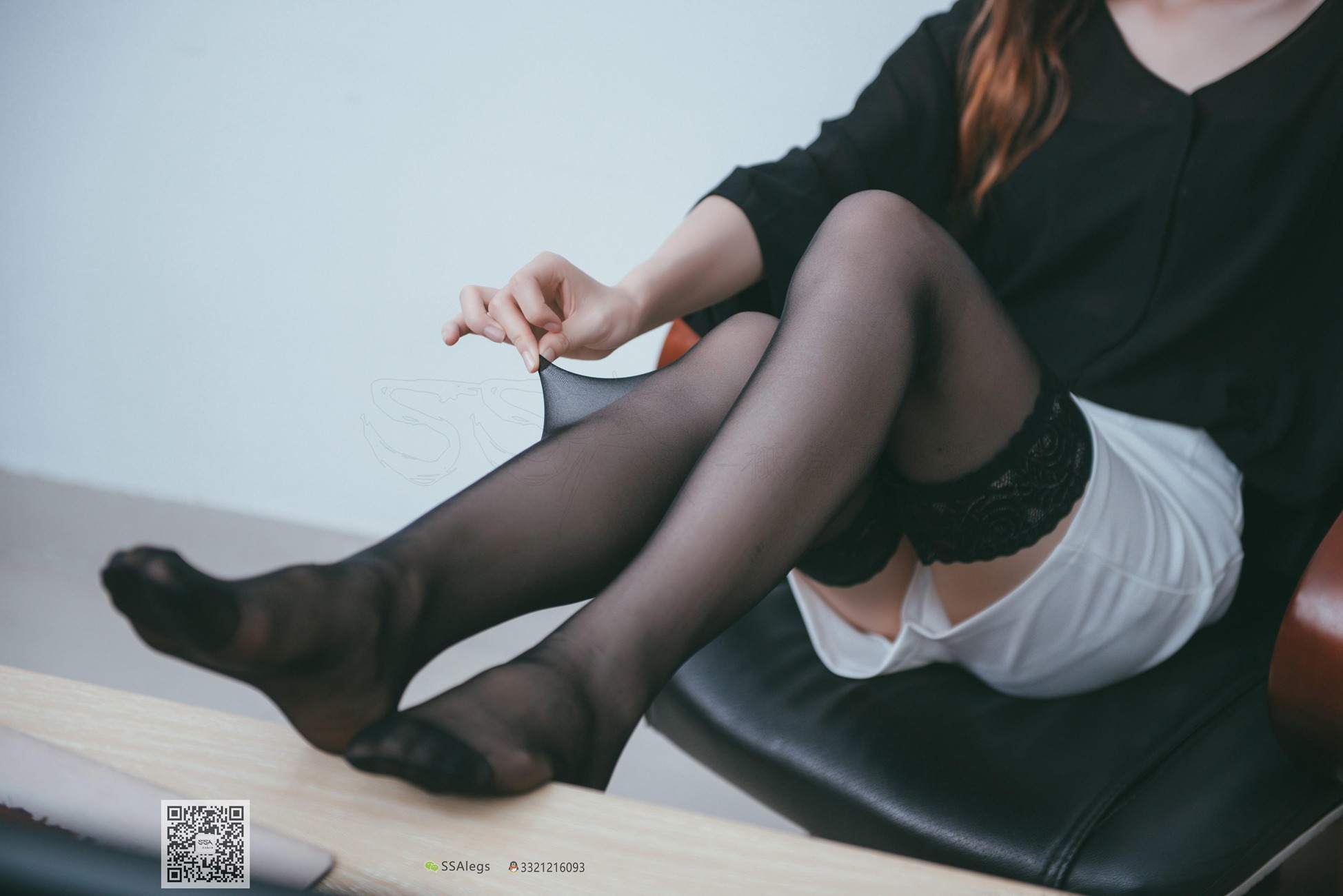 图片[10]-[SSA丝社]超清写真 NO.001 办公室职业装《绫》长筒黑丝[98P] – 速更版-美库