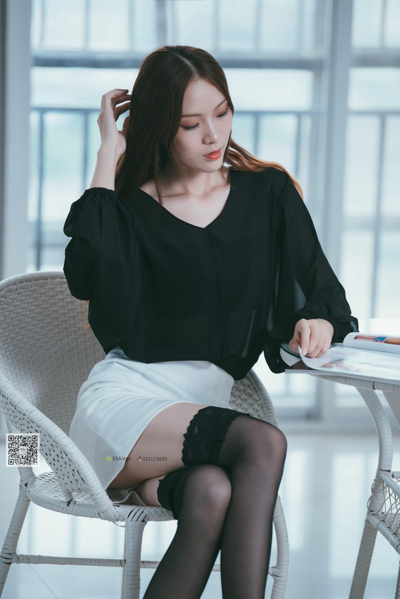 图片[61]-[SSA丝社]超清写真 NO.001 办公室职业装《绫》长筒黑丝[98P] – 速更版-美库