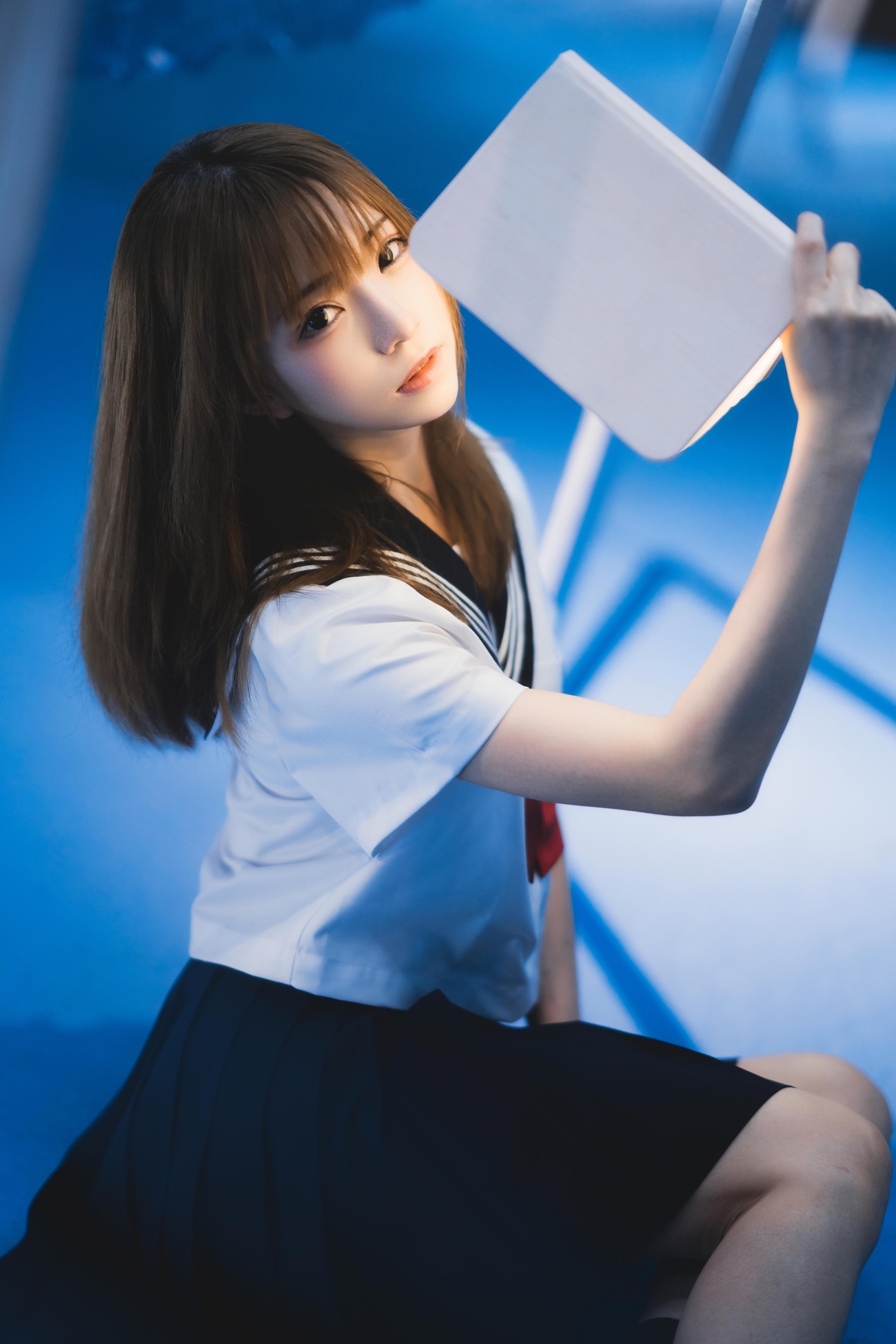 图片[14]-绮太郎Kitaro – 十分之七的蓝[25P] – 速更版-美库