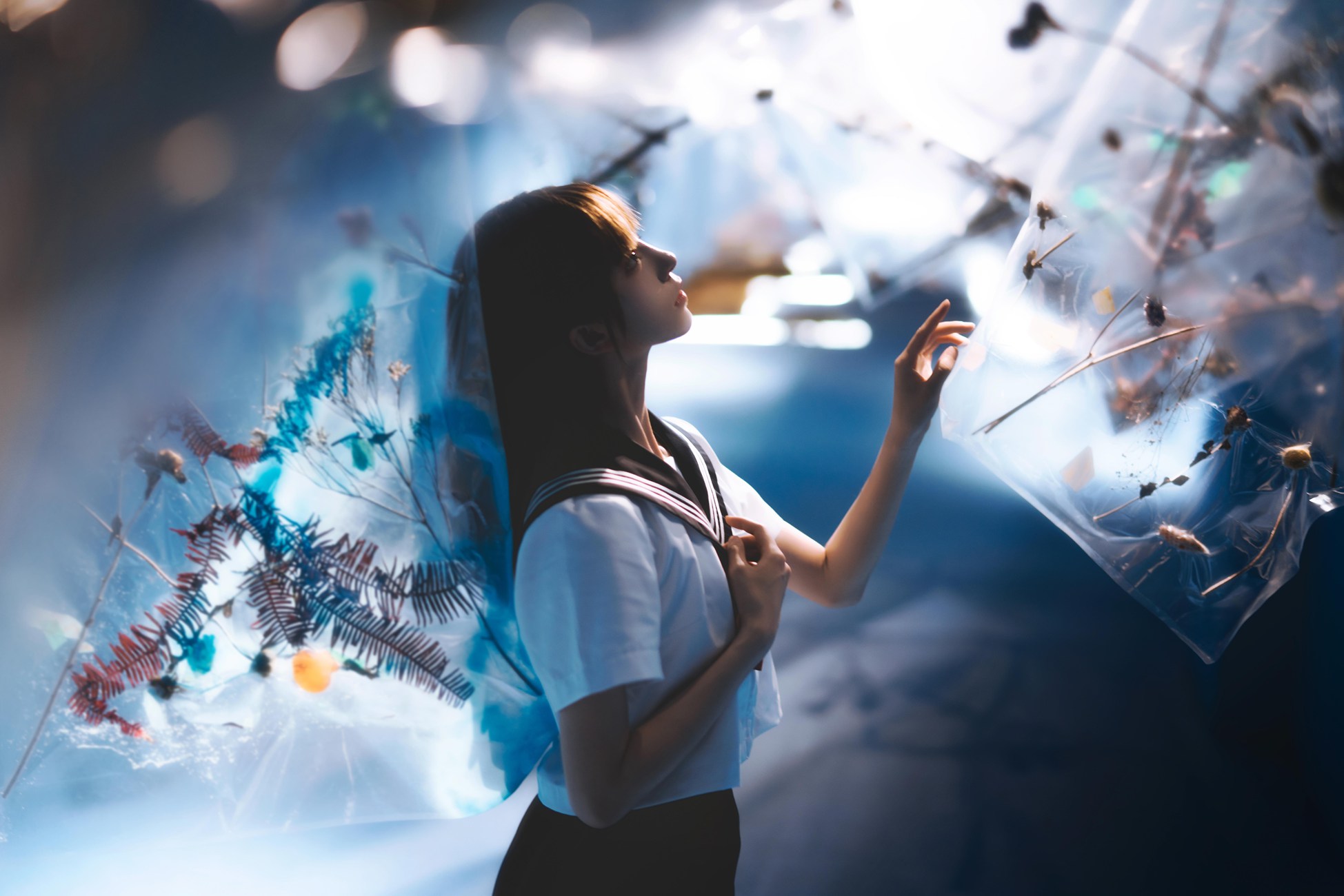 图片[20]-绮太郎Kitaro – 十分之七的蓝[25P] – 速更版-美库