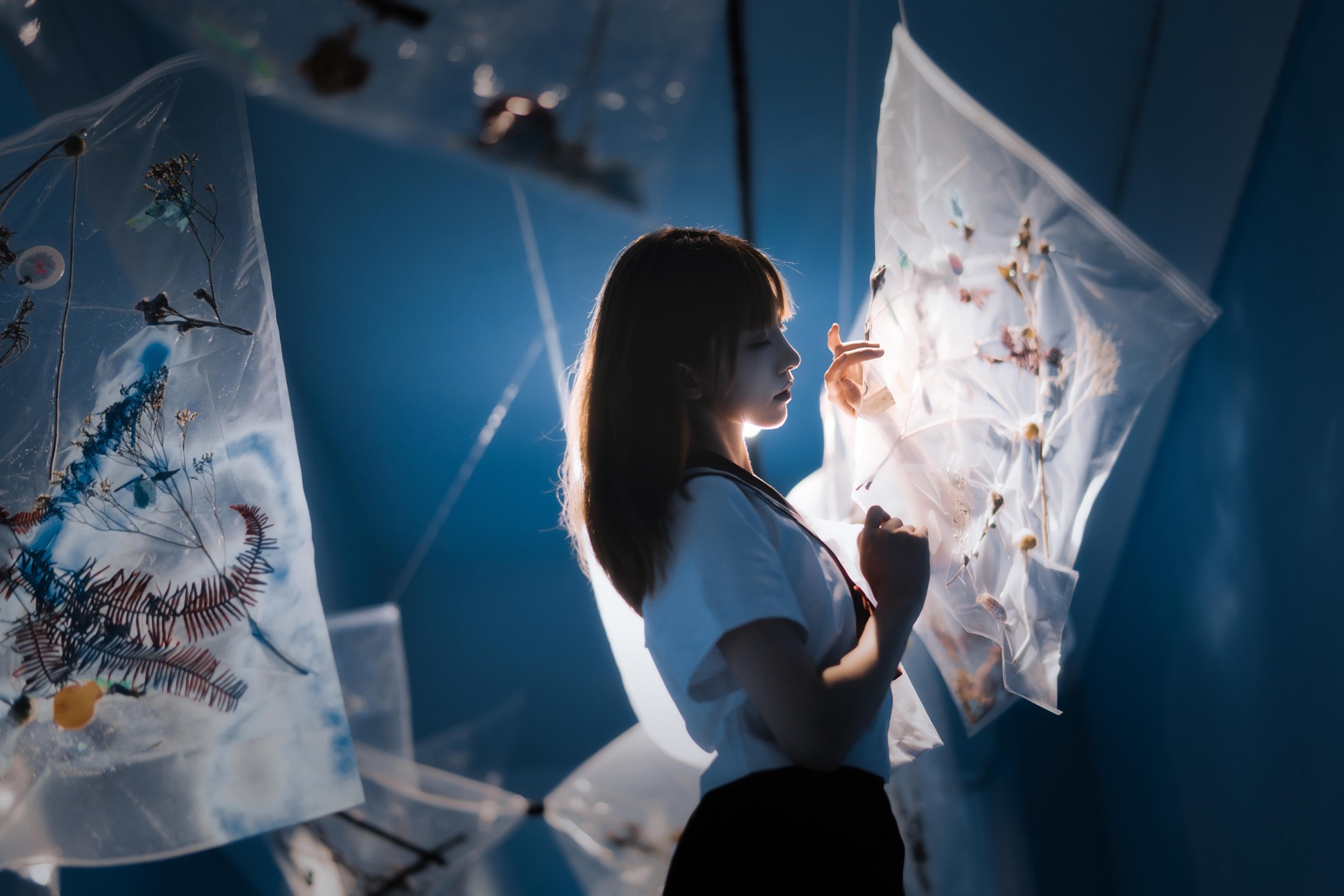 图片[23]-绮太郎Kitaro – 十分之七的蓝[25P] – 速更版-美库