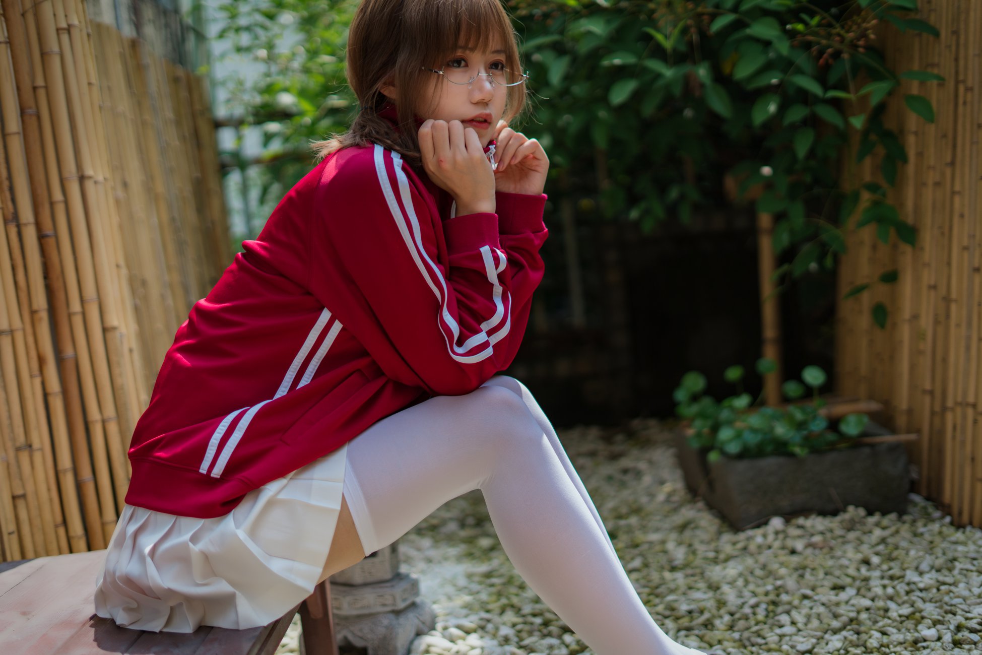 图片[13]-小仓千代w – 红色体操服[48P] – 速更版-美库