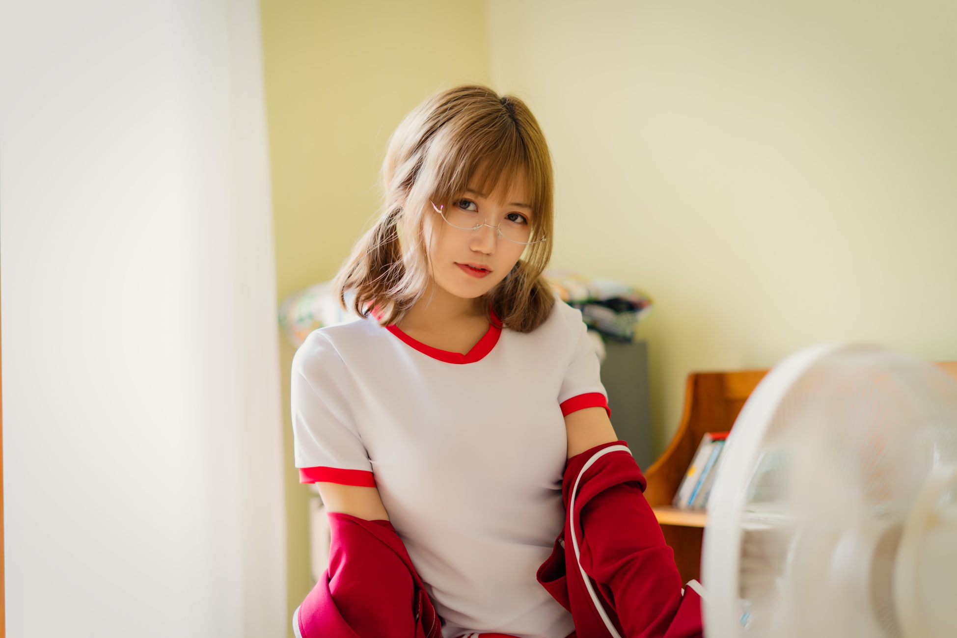 图片[17]-小仓千代w – 红色体操服[48P] – 速更版-美库