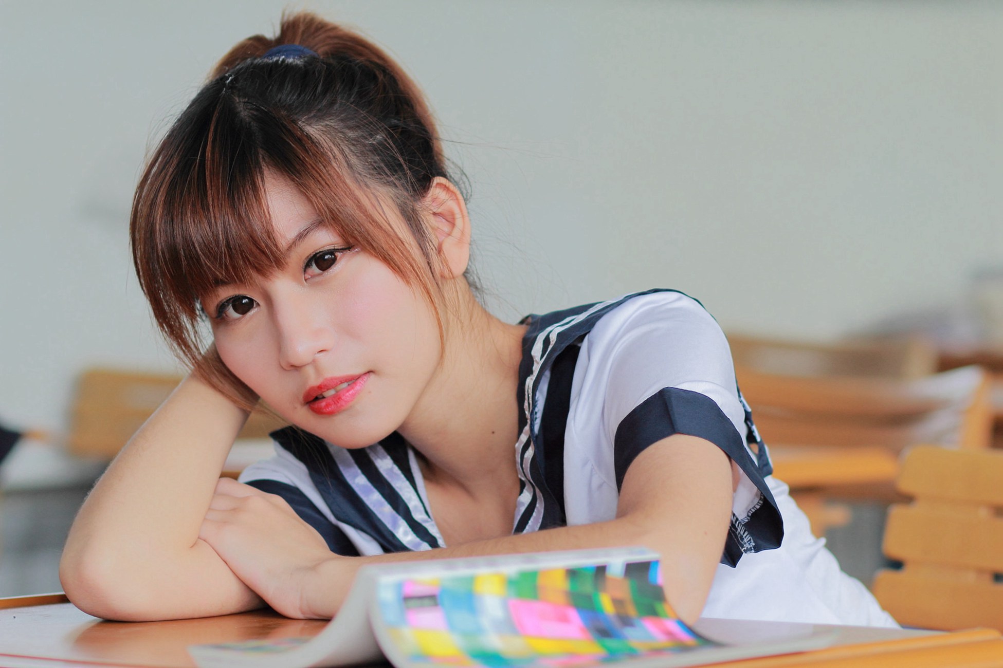 图片[26]-制服の女生 NO.001 林温蒂[51P] – 速更版-美库