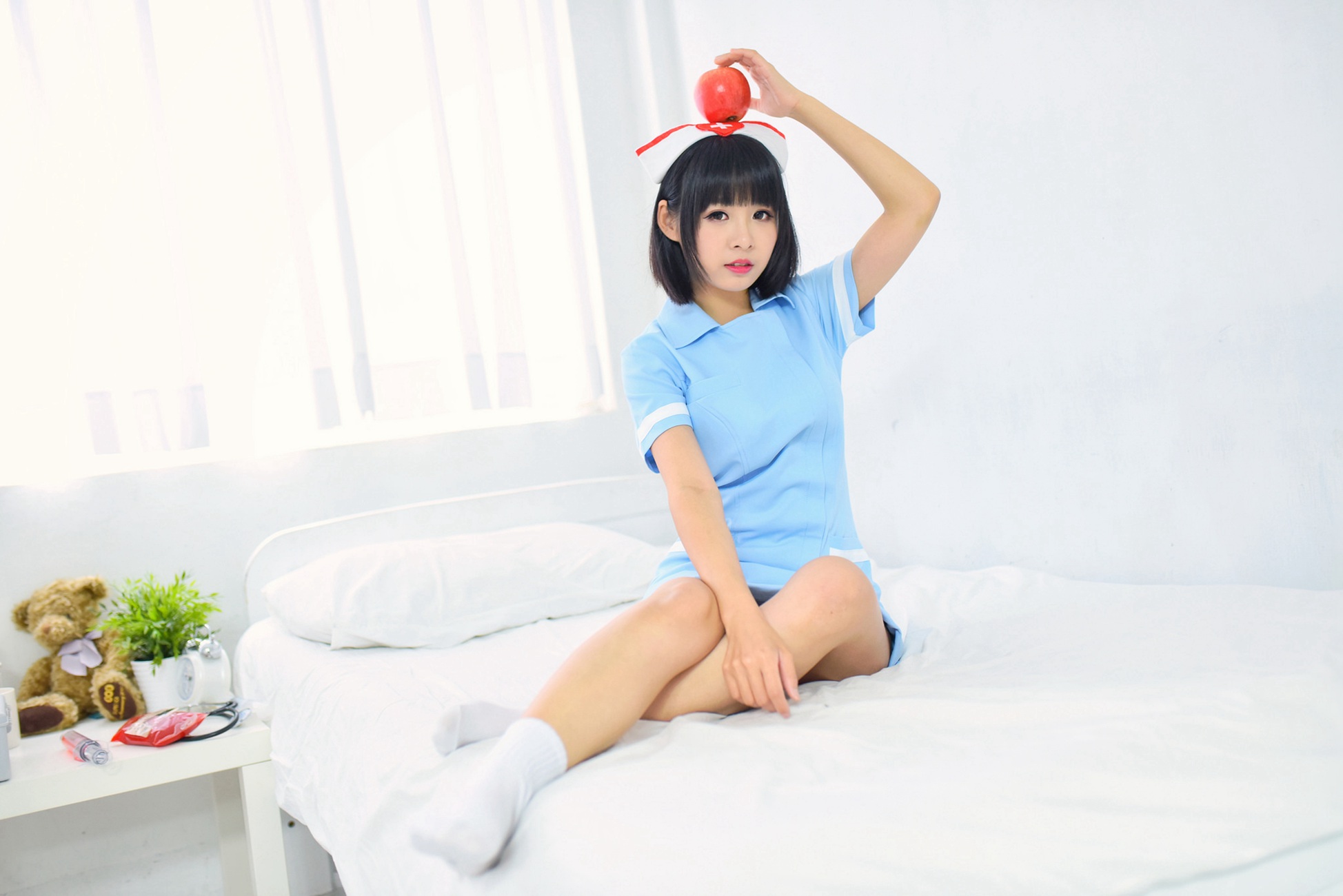 图片[13]-制服の女生 NO.004 海琳 护士与女仆[40P] – 速更版-美库