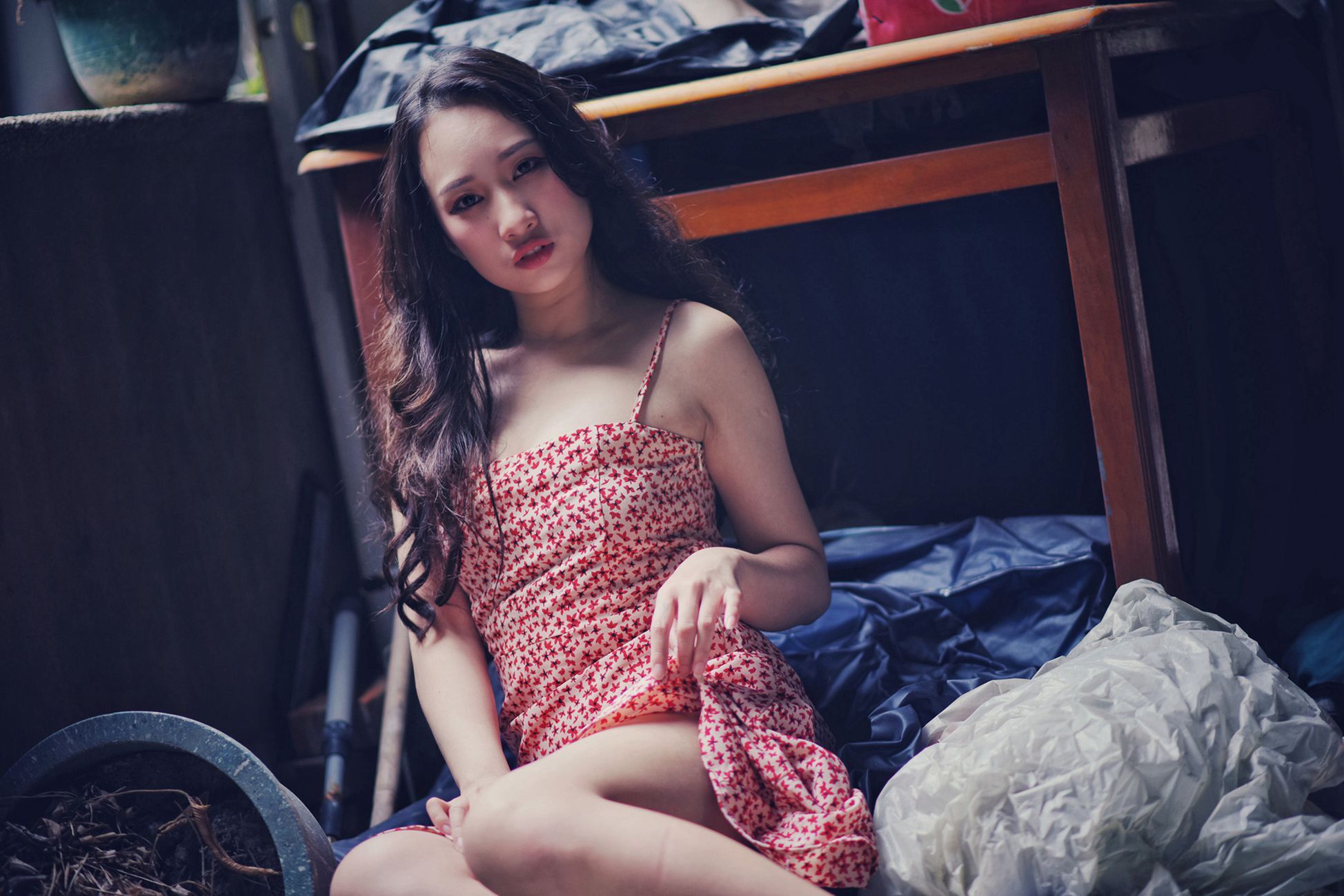 图片[22]-制服の女生 NO.006 岑晴晴 慵懒的性感[52P] – 速更版-美库