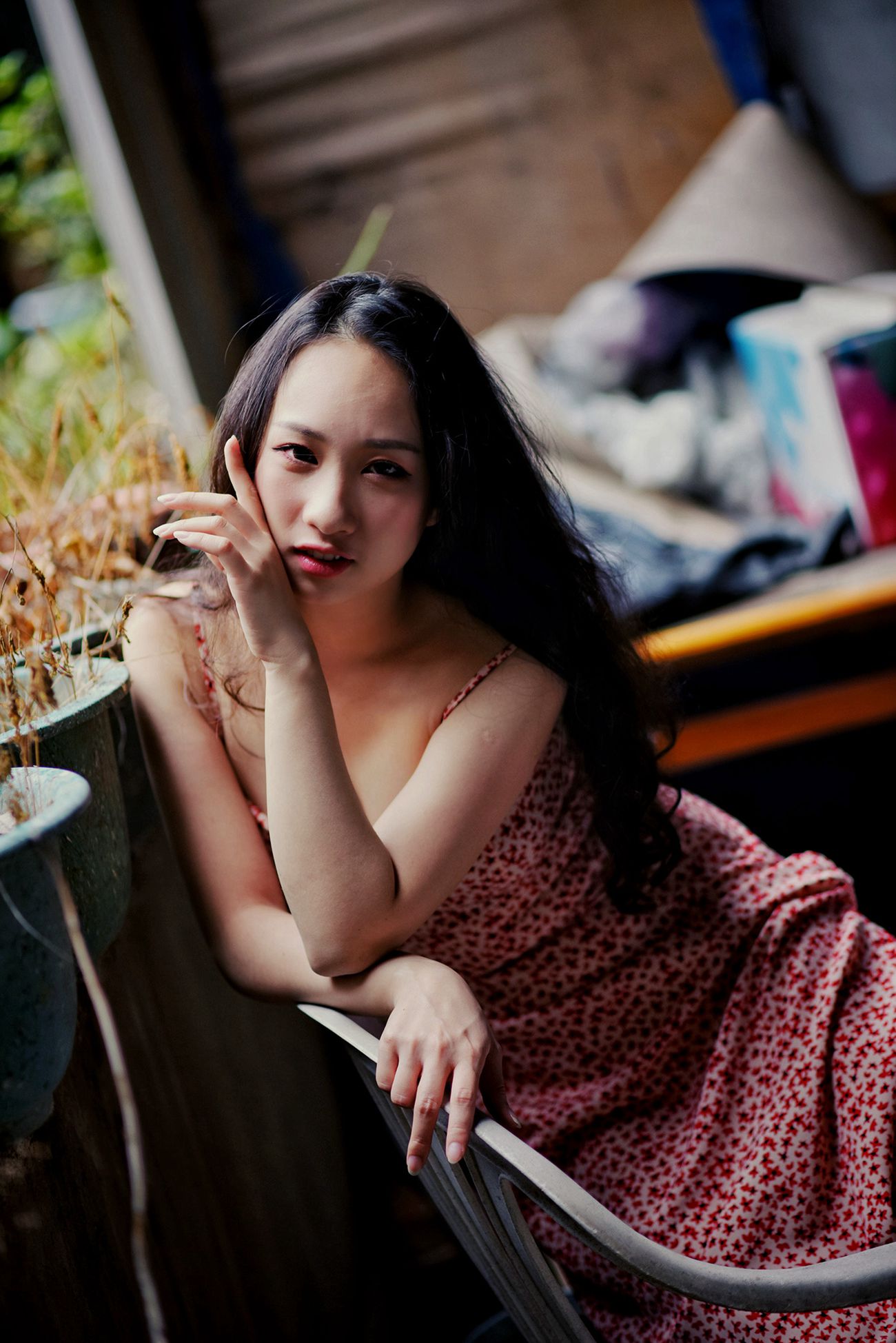 图片[33]-制服の女生 NO.006 岑晴晴 慵懒的性感[52P] – 速更版-美库