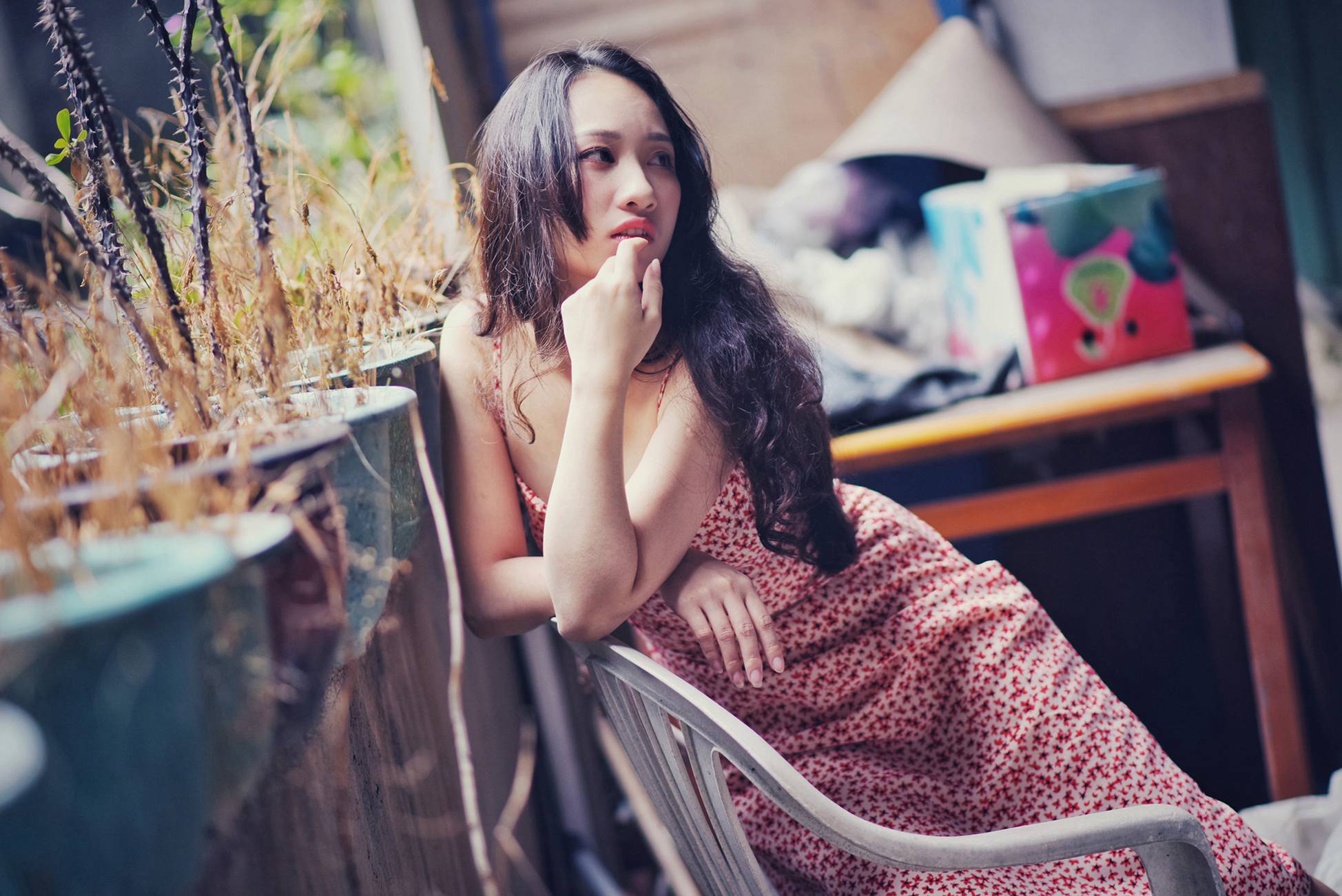 图片[35]-制服の女生 NO.006 岑晴晴 慵懒的性感[52P] – 速更版-美库