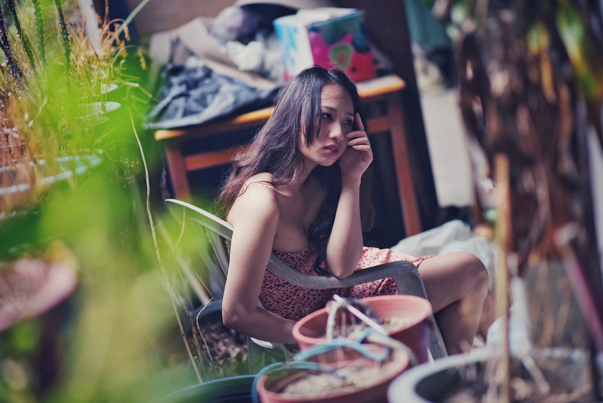 图片[40]-制服の女生 NO.006 岑晴晴 慵懒的性感[52P] – 速更版-美库