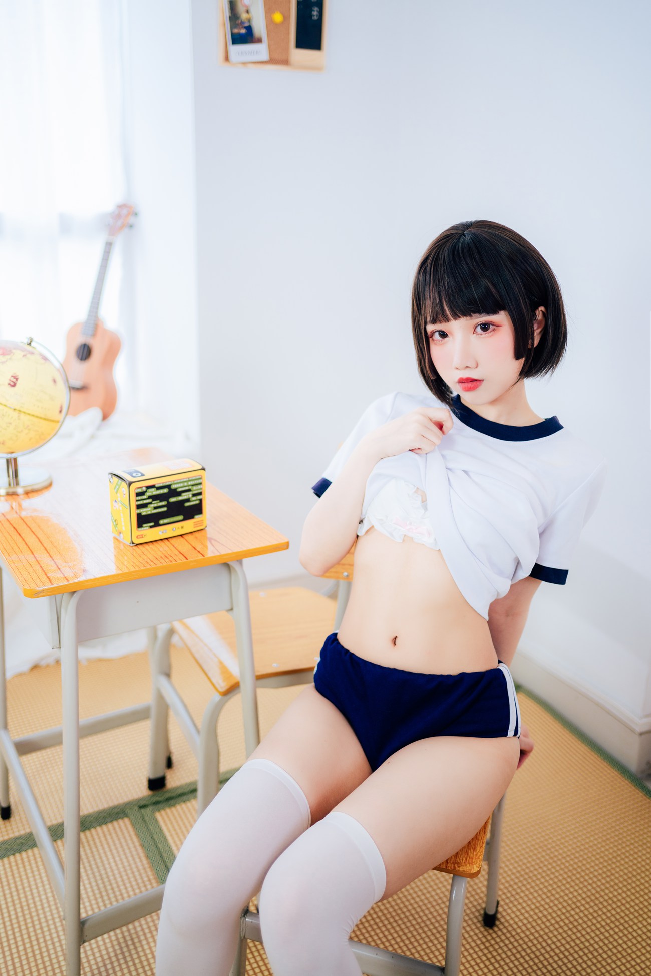 图片[17]-果咩酱w – 体操服[19P] – 速更版-美库