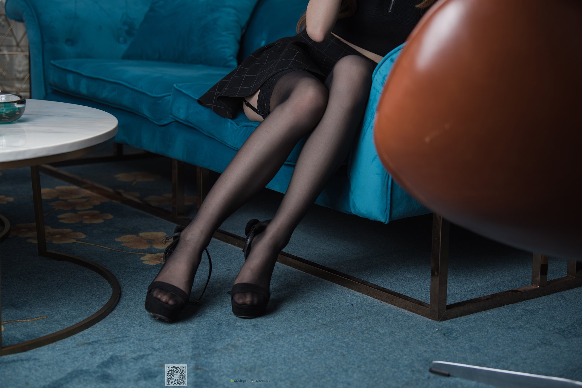 图片[11]-[SSA丝社]超清写真 NO.010 琪琪 长筒黑丝穿丝过程与足尖特写[99P] – 速更版-美库