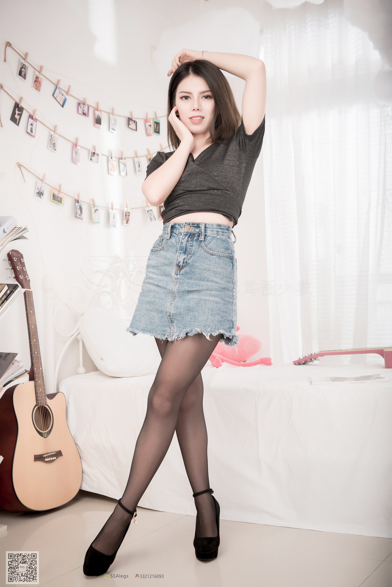 图片[14]-[SSA丝社]超清写真 NO.016 芷沫 牛仔裙穿搭示范[99P] – 速更版-美库