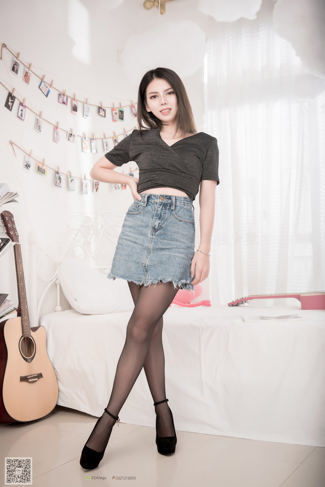 图片[16]-[SSA丝社]超清写真 NO.016 芷沫 牛仔裙穿搭示范[99P] – 速更版-美库