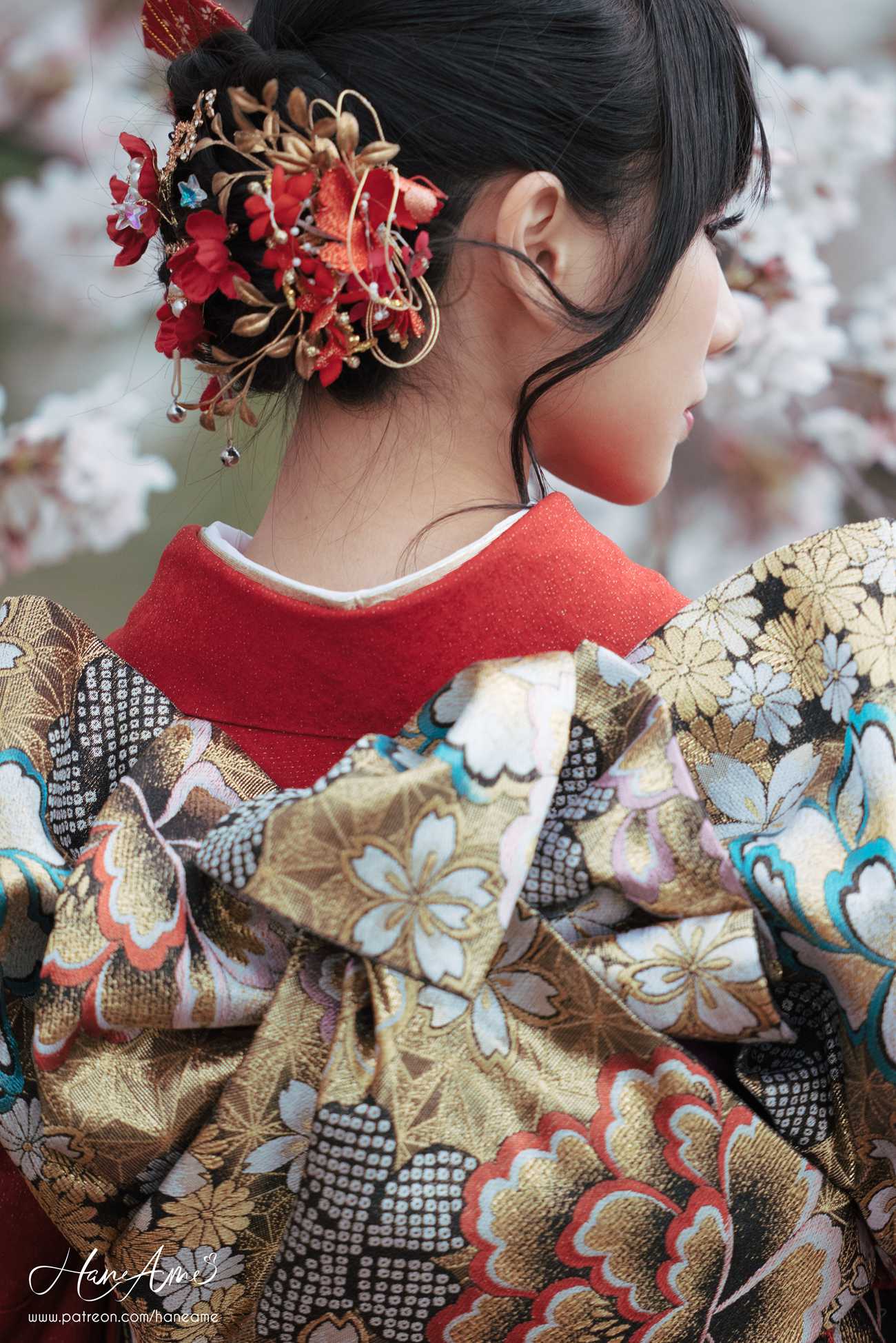 图片[27]-Hane Ame 雨波写真 – 赤紅和服[38P] – 速更版-美库