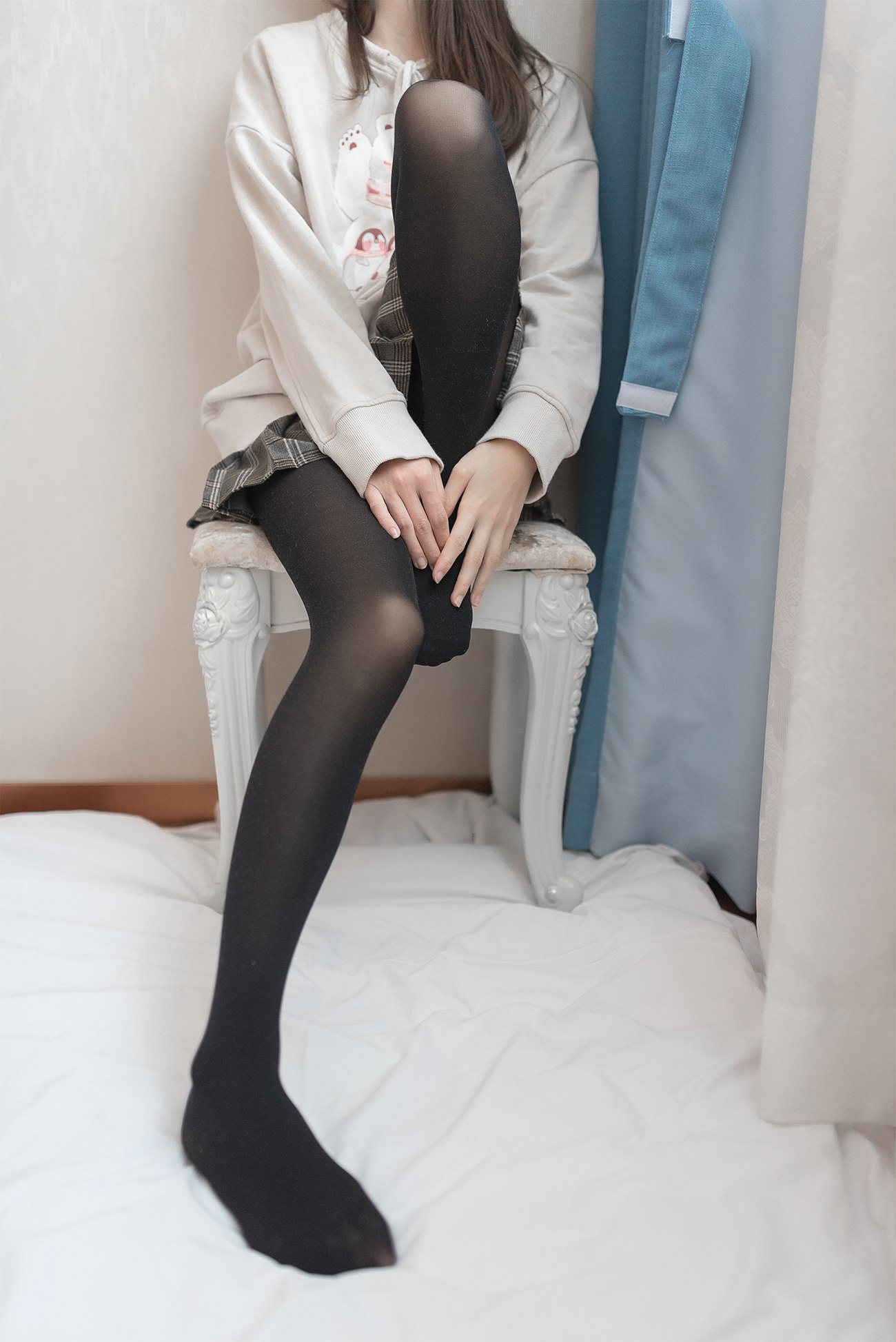 图片[18]-九曲Jean – 窗帘后的黑丝朦胧[46P] – 速更版-美库