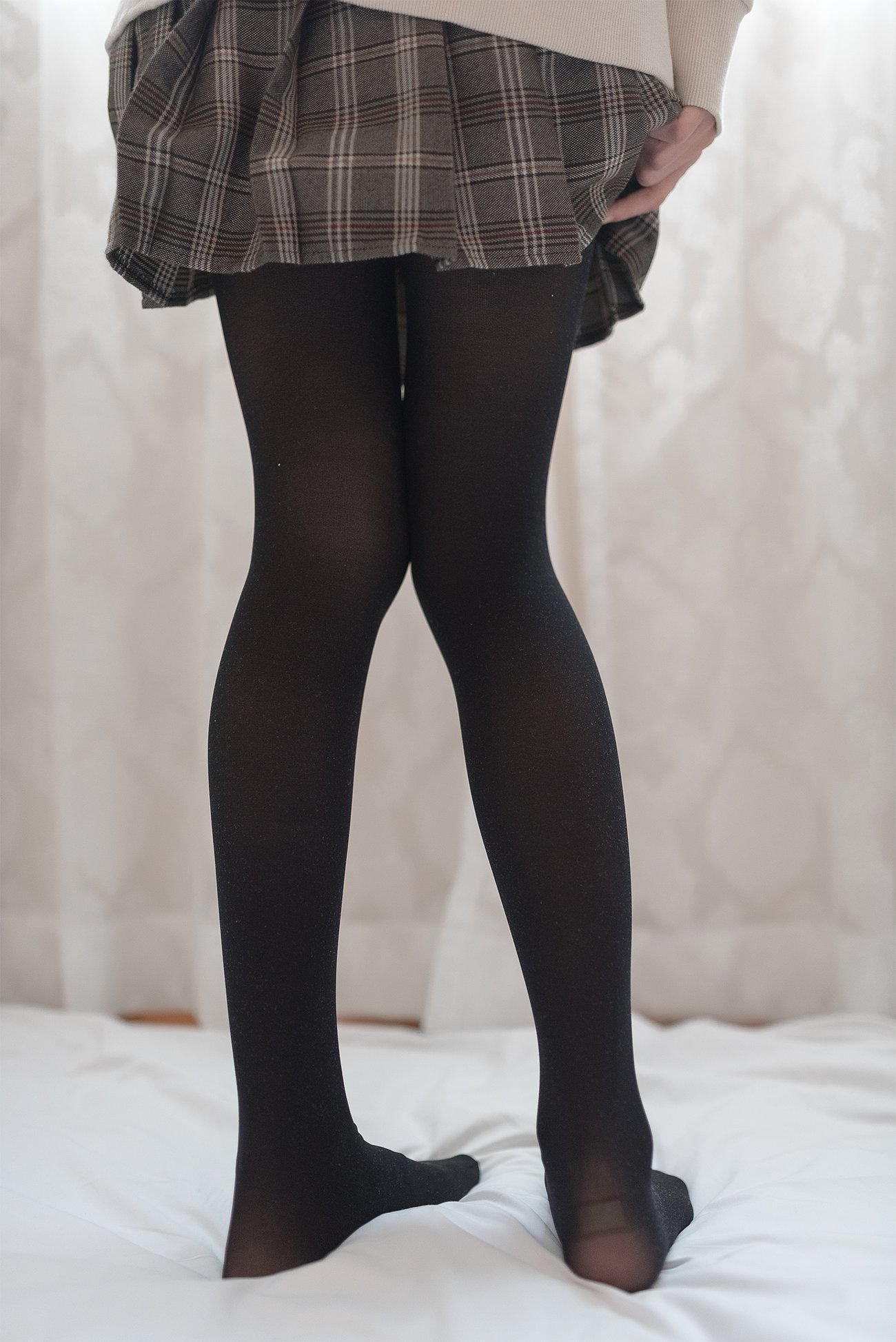 图片[20]-九曲Jean – 窗帘后的黑丝朦胧[46P] – 速更版-美库