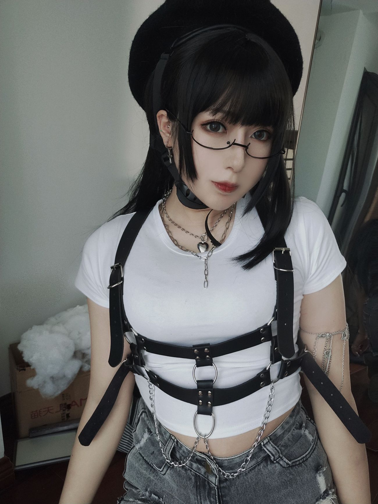 图片[20]-小容仔咕咕咕 – 白T[20P] – 速更版-美库