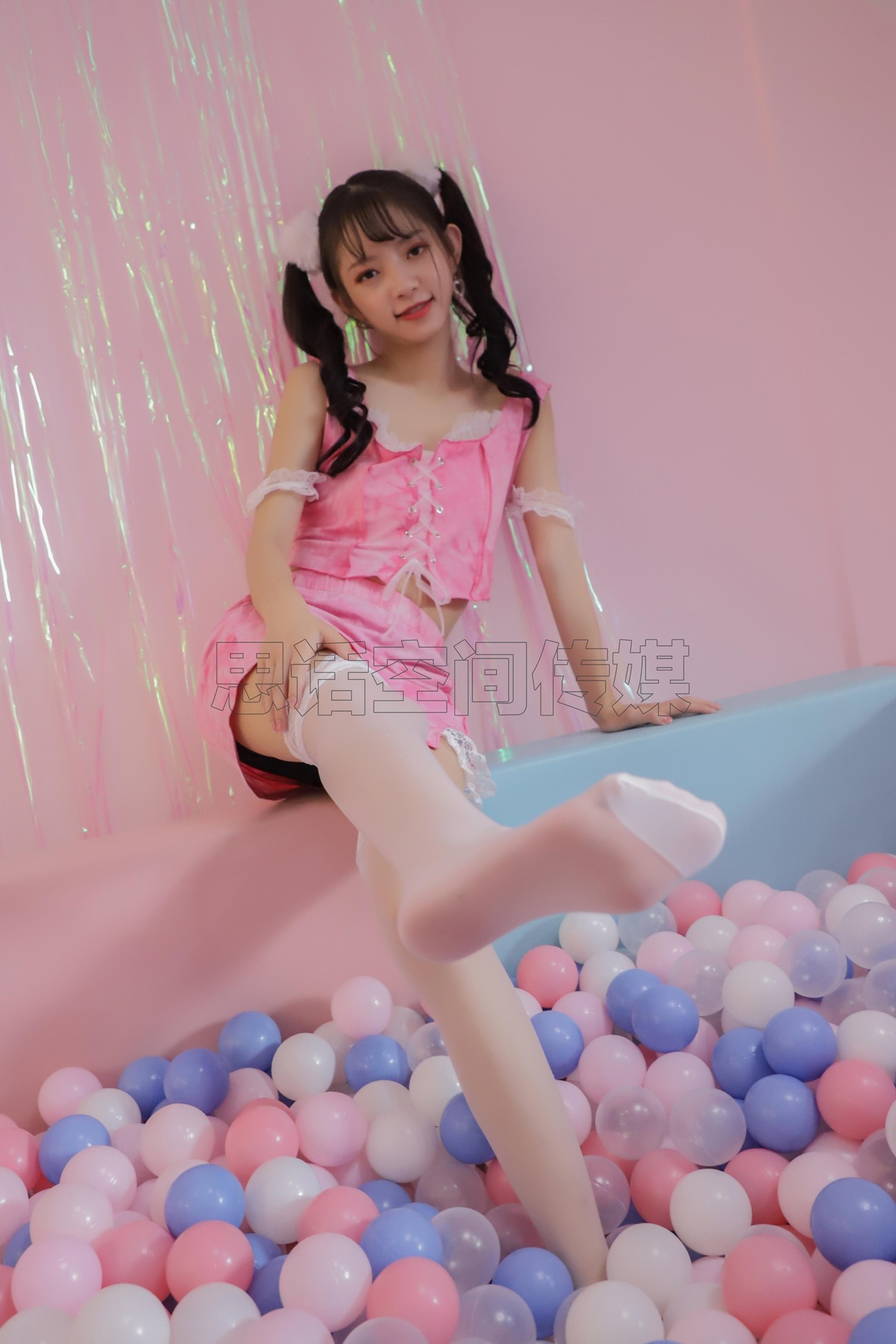 图片[22]-[SiHua思话]SJ018 珊珊 双马尾白丝小可爱[43P] – 速更版-美库