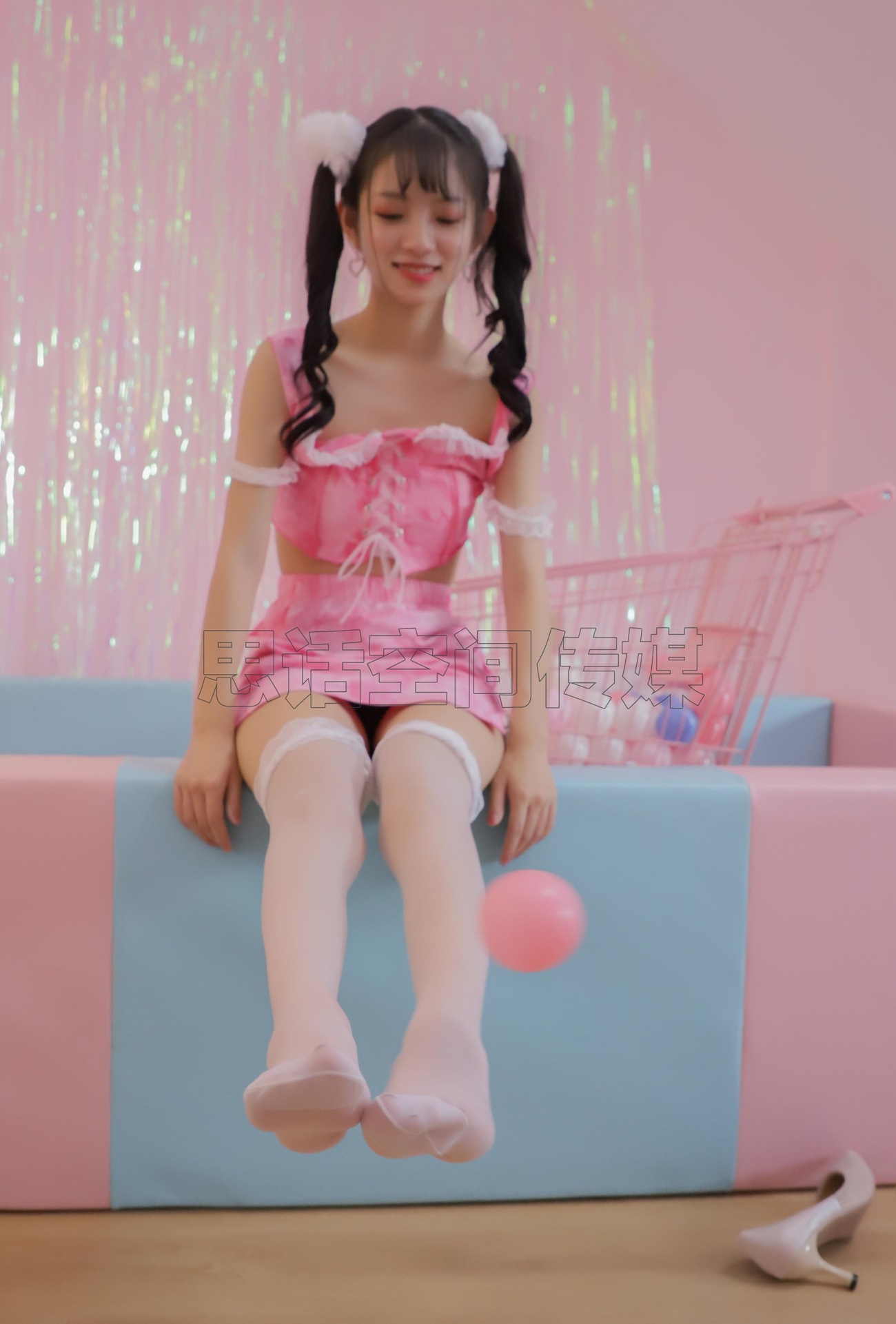 图片[43]-[SiHua思话]SJ018 珊珊 双马尾白丝小可爱[43P] – 速更版-美库