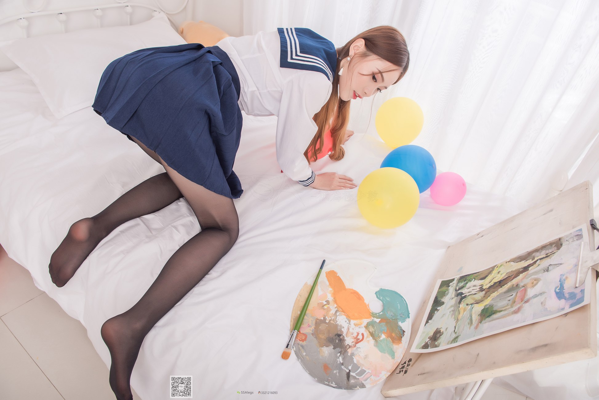 图片[34]-[SSA丝社]超清写真 NO.023 琪琪 笑容治愈女神琪琪的黑色开档丝袜[99P] – 速更版-美库