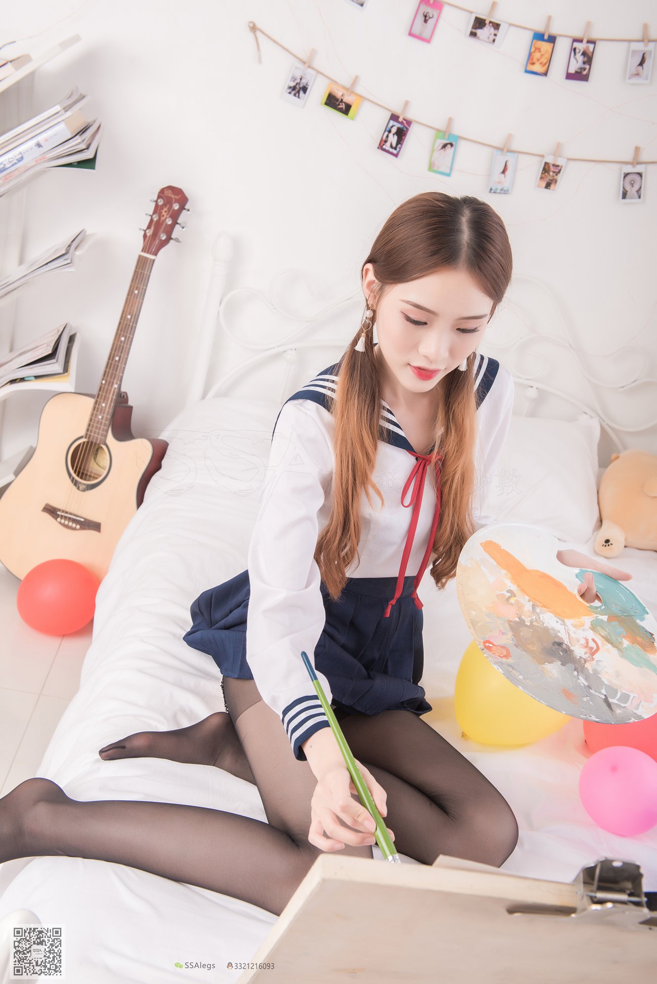 图片[43]-[SSA丝社]超清写真 NO.023 琪琪 笑容治愈女神琪琪的黑色开档丝袜[99P] – 速更版-美库