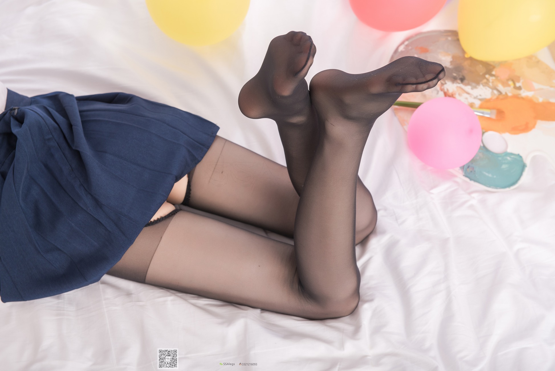 图片[52]-[SSA丝社]超清写真 NO.023 琪琪 笑容治愈女神琪琪的黑色开档丝袜[99P] – 速更版-美库