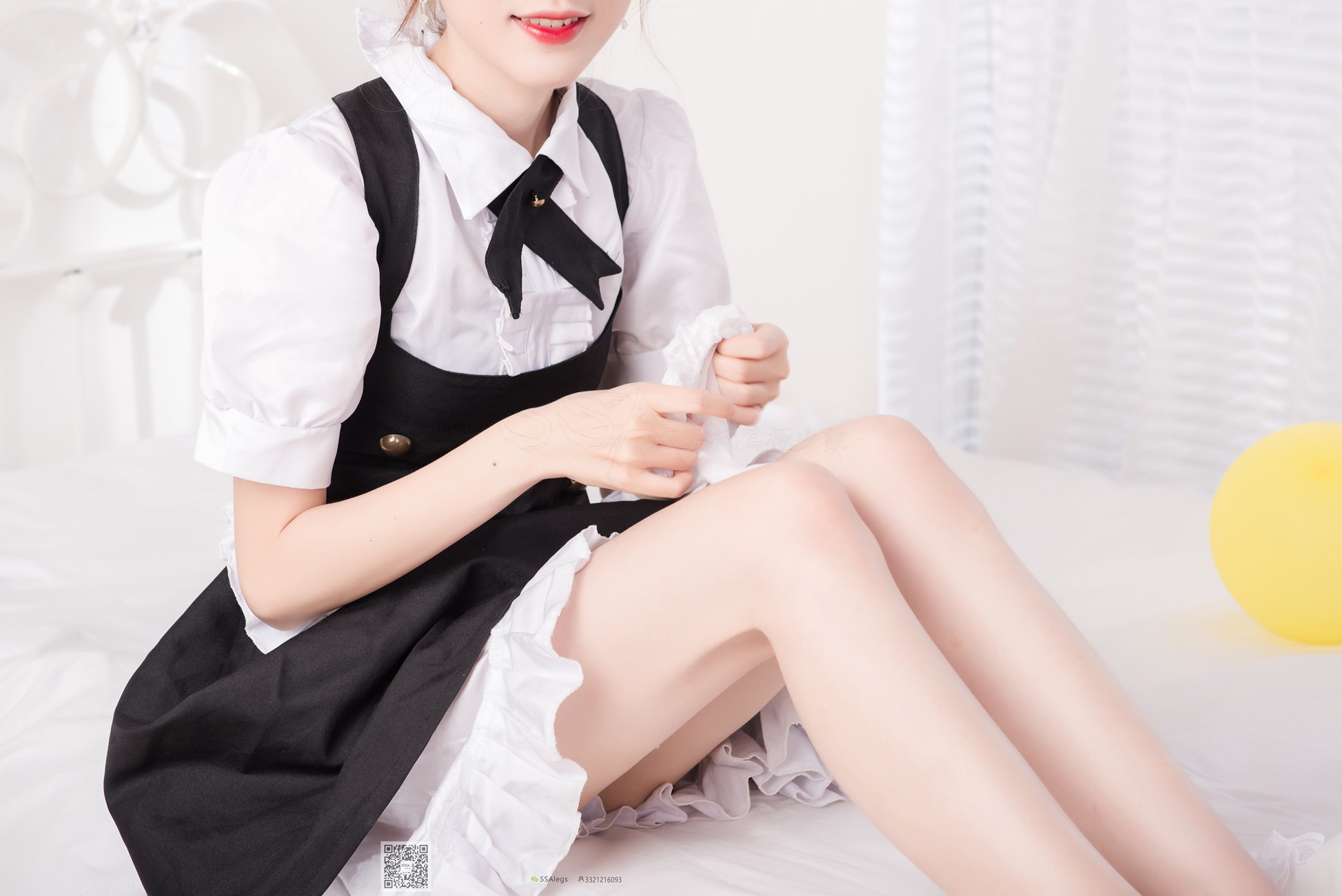 图片[86]-[SSA丝社]超清写真 NO.025 琪琪 甜美风女仆白色长筒丝袜[99P] – 速更版-美库