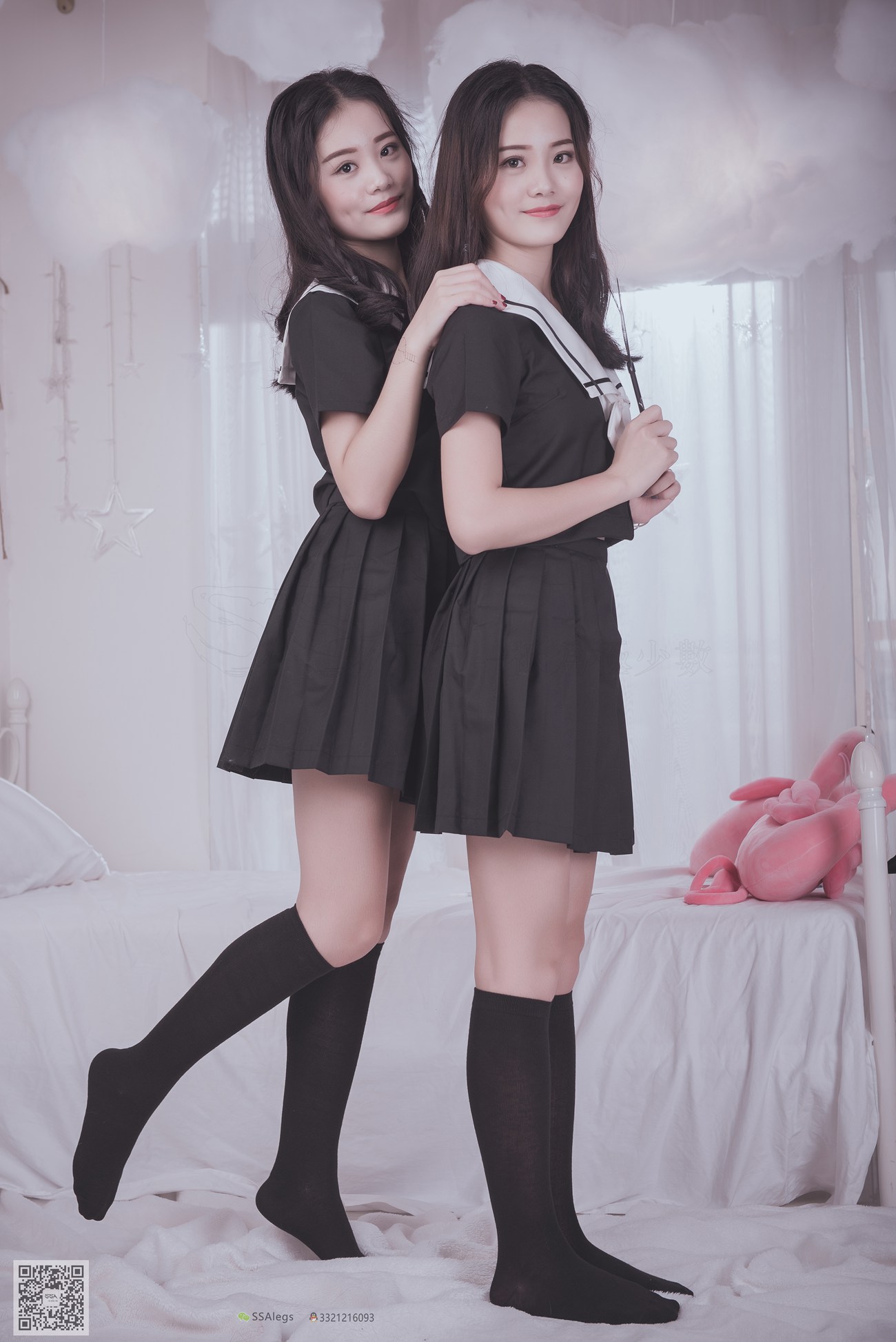 图片[13]-[SSA丝社]超清写真 NO.028 青青姐妹 姐妹花的JK情[85P] – 速更版-美库