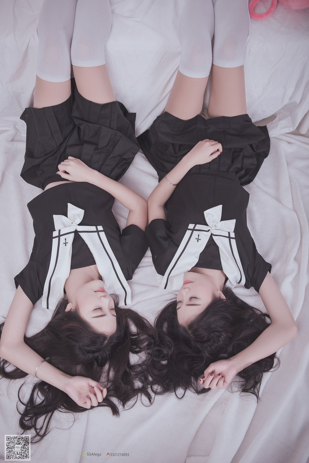 图片[18]-[SSA丝社]超清写真 NO.028 青青姐妹 姐妹花的JK情[85P] – 速更版-美库