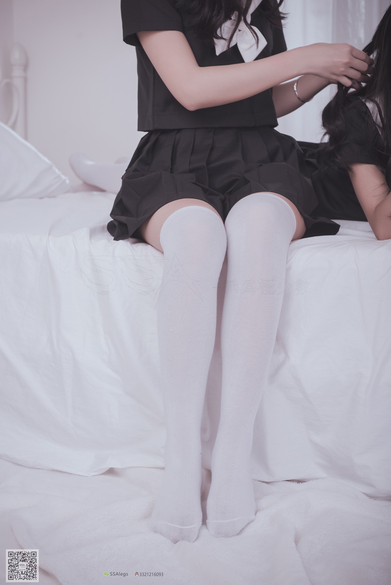 图片[23]-[SSA丝社]超清写真 NO.028 青青姐妹 姐妹花的JK情[85P] – 速更版-美库