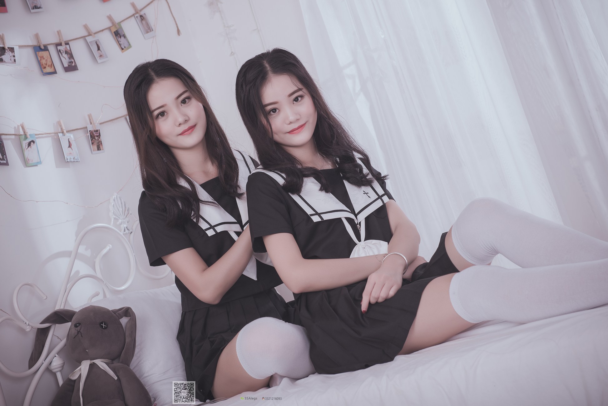 图片[42]-[SSA丝社]超清写真 NO.028 青青姐妹 姐妹花的JK情[85P] – 速更版-美库