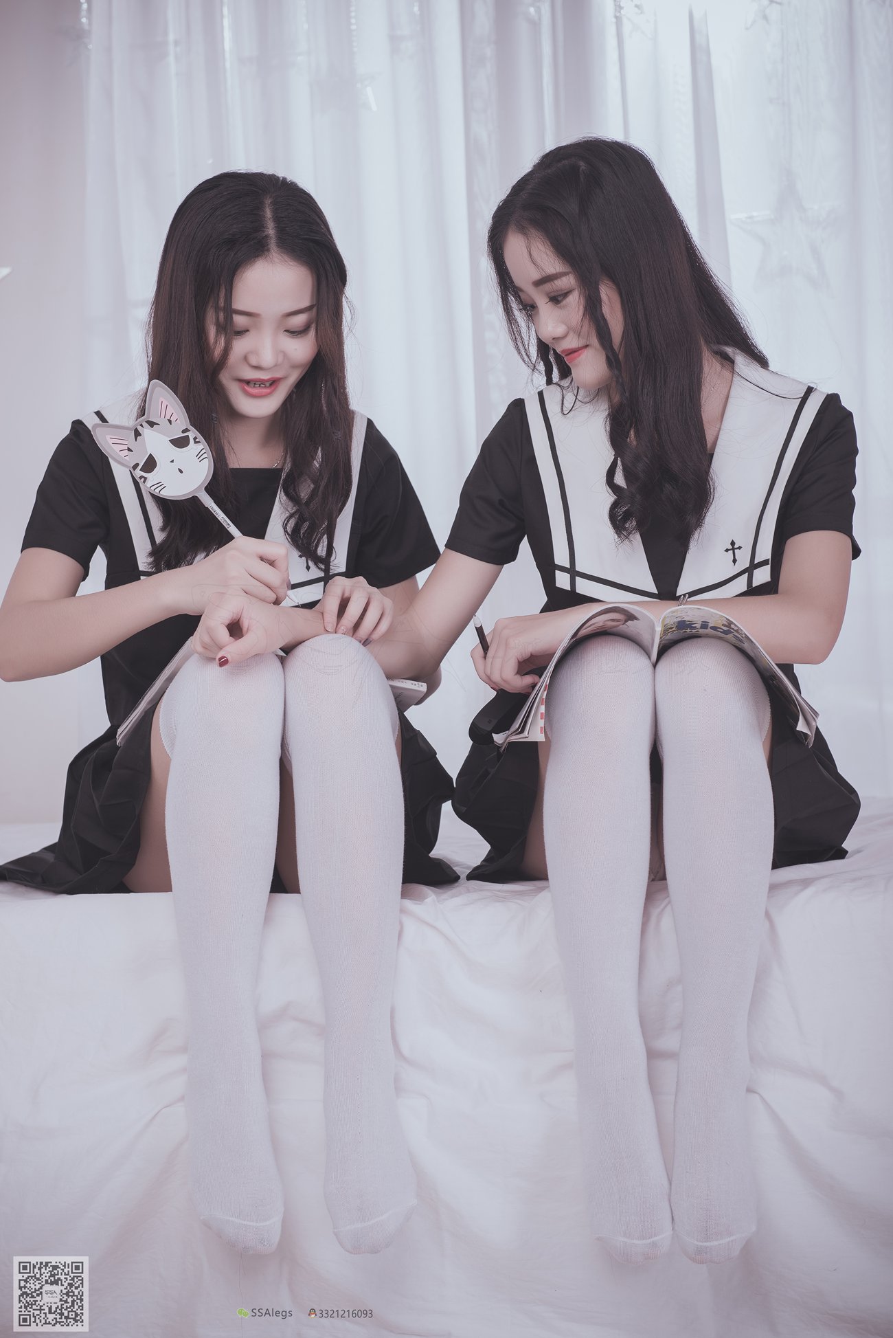 图片[49]-[SSA丝社]超清写真 NO.028 青青姐妹 姐妹花的JK情[85P] – 速更版-美库