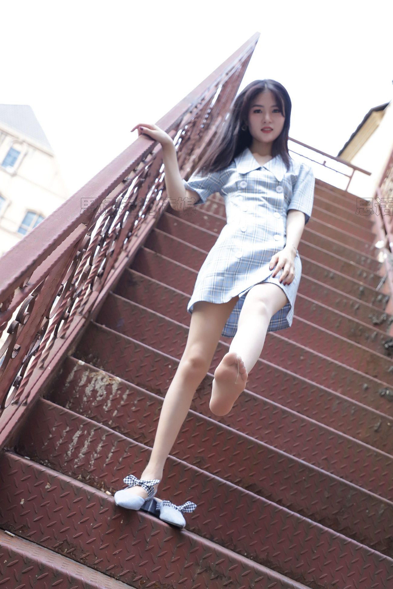 图片[11]-[SiHua思话]SJ022 筱蝶 楼梯道的学院女神[46P] – 速更版-美库