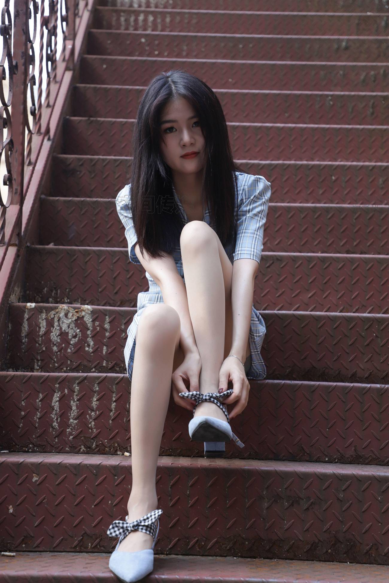 图片[18]-[SiHua思话]SJ022 筱蝶 楼梯道的学院女神[46P] – 速更版-美库