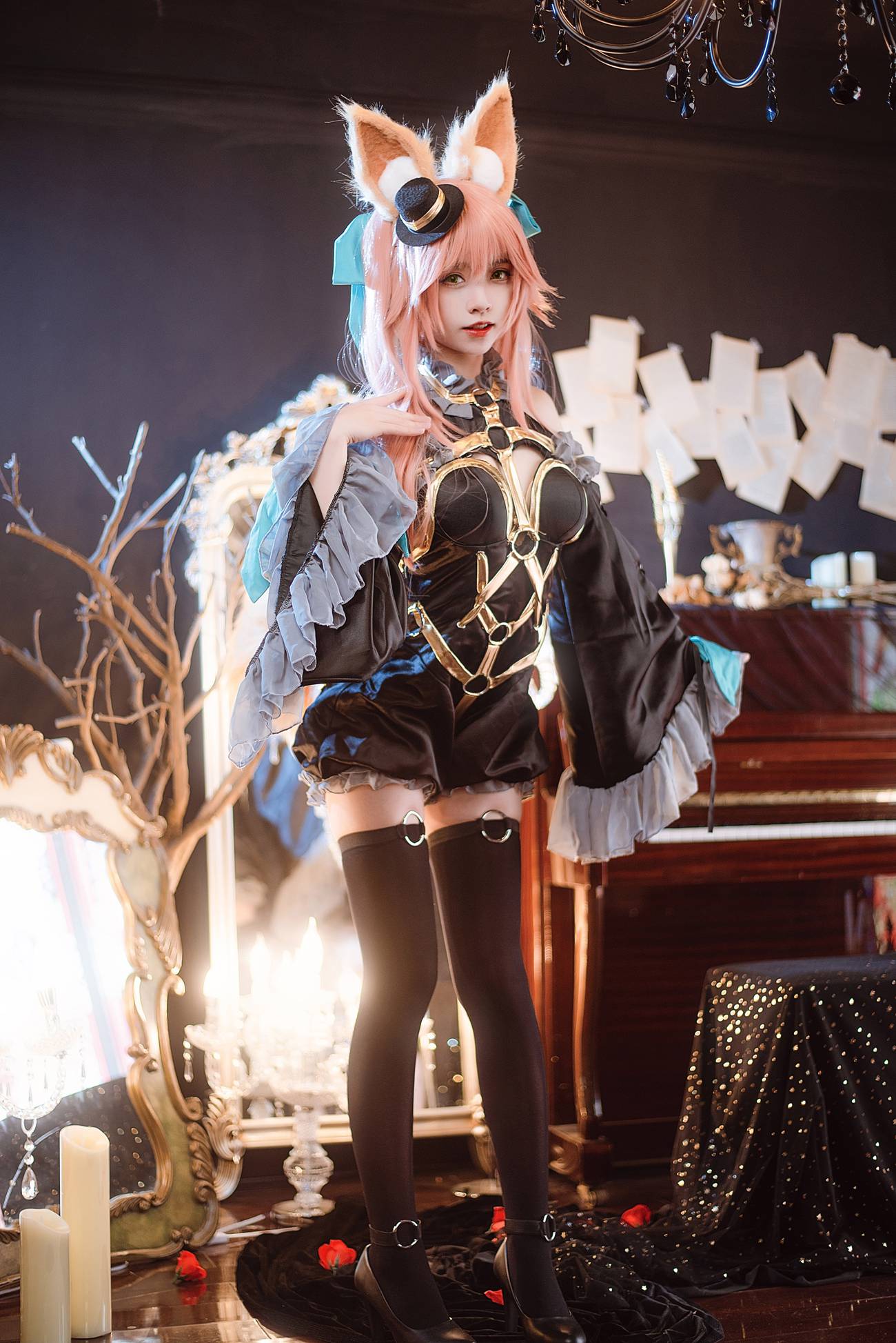 图片[11]-大大卷卷小卷 NO.015 – 玉藻前 漆黑の魔术服[12P] – 速更版-美库