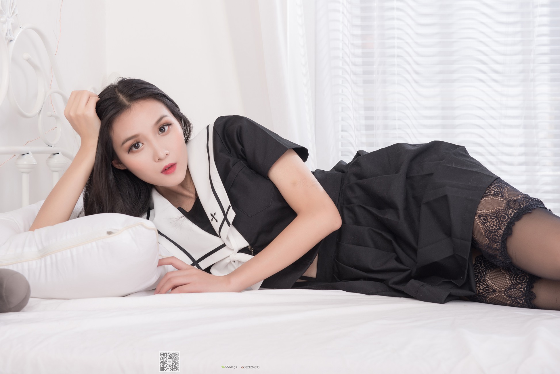 图片[31]-[SSA丝社]超清写真 NO.037 丽萍 JK制服吊带长筒袜[100P] – 速更版-美库