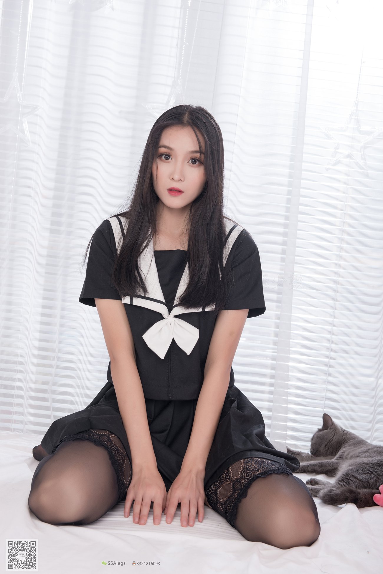 图片[60]-[SSA丝社]超清写真 NO.037 丽萍 JK制服吊带长筒袜[100P] – 速更版-美库