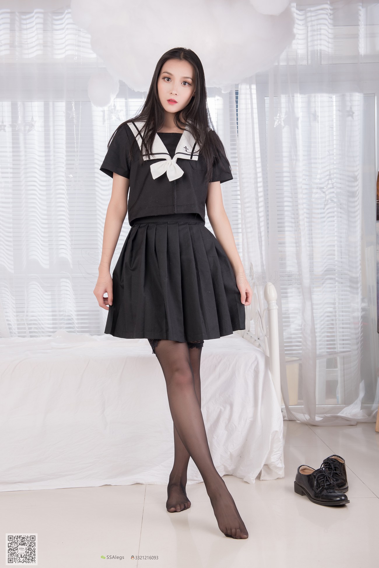 图片[90]-[SSA丝社]超清写真 NO.037 丽萍 JK制服吊带长筒袜[100P] – 速更版-美库