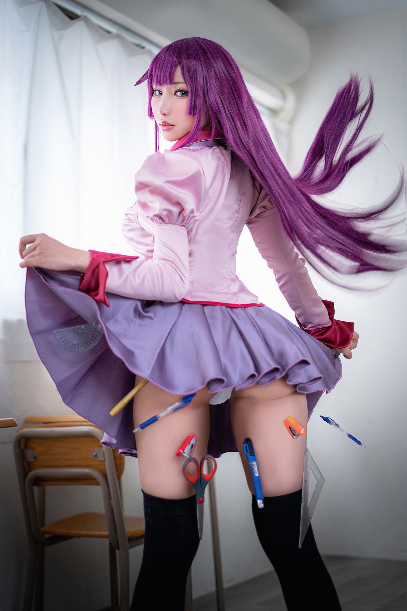 图片[11]-Hane Ame 雨波写真 – 化物语 战场原[16P] – 速更版-美库