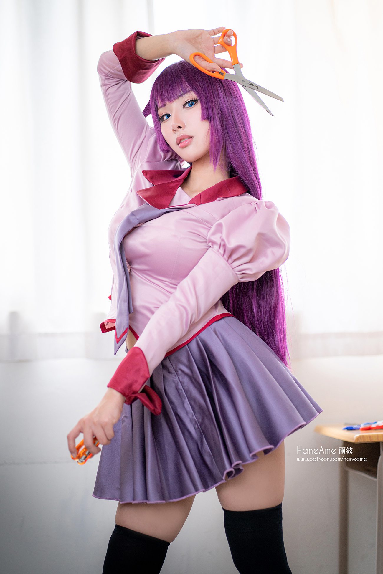 图片[14]-Hane Ame 雨波写真 – 化物语 战场原[16P] – 速更版-美库