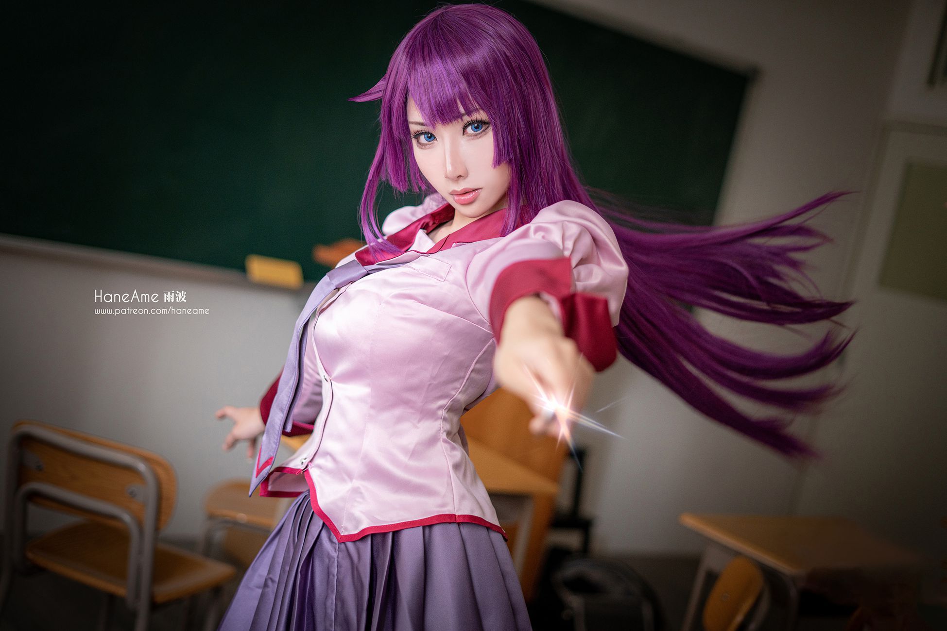 图片[16]-Hane Ame 雨波写真 – 化物语 战场原[16P] – 速更版-美库