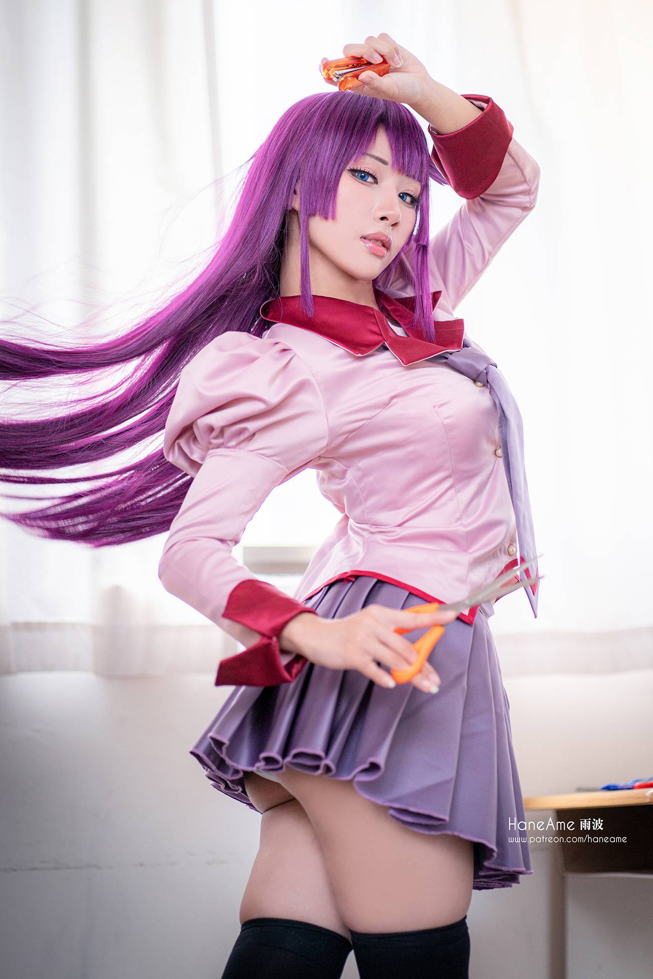 图片[17]-Hane Ame 雨波写真 – 化物语 战场原[16P] – 速更版-美库