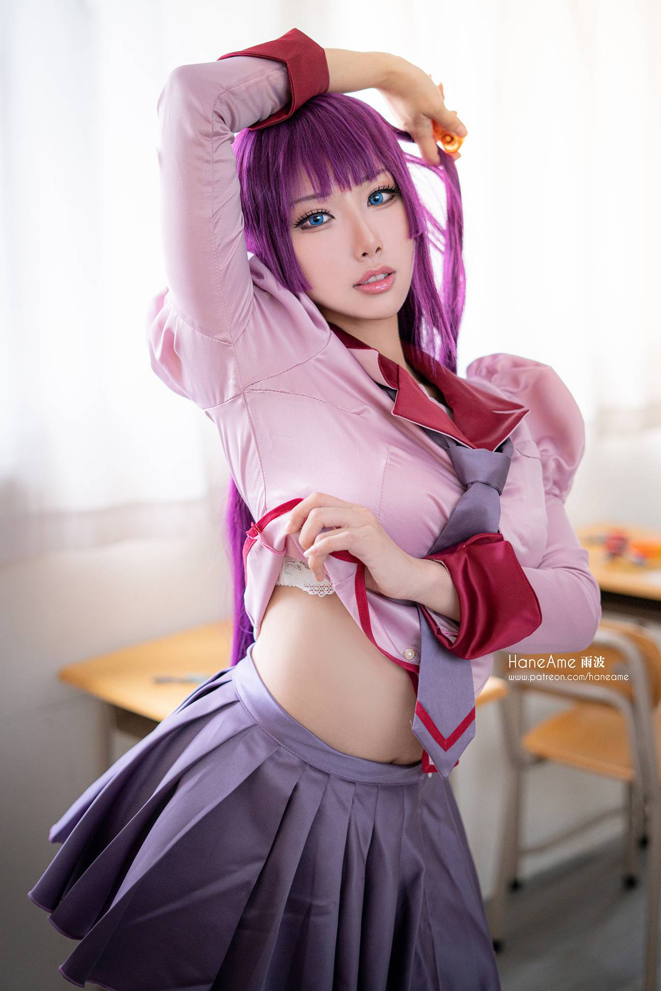 图片[18]-Hane Ame 雨波写真 – 化物语 战场原[16P] – 速更版-美库