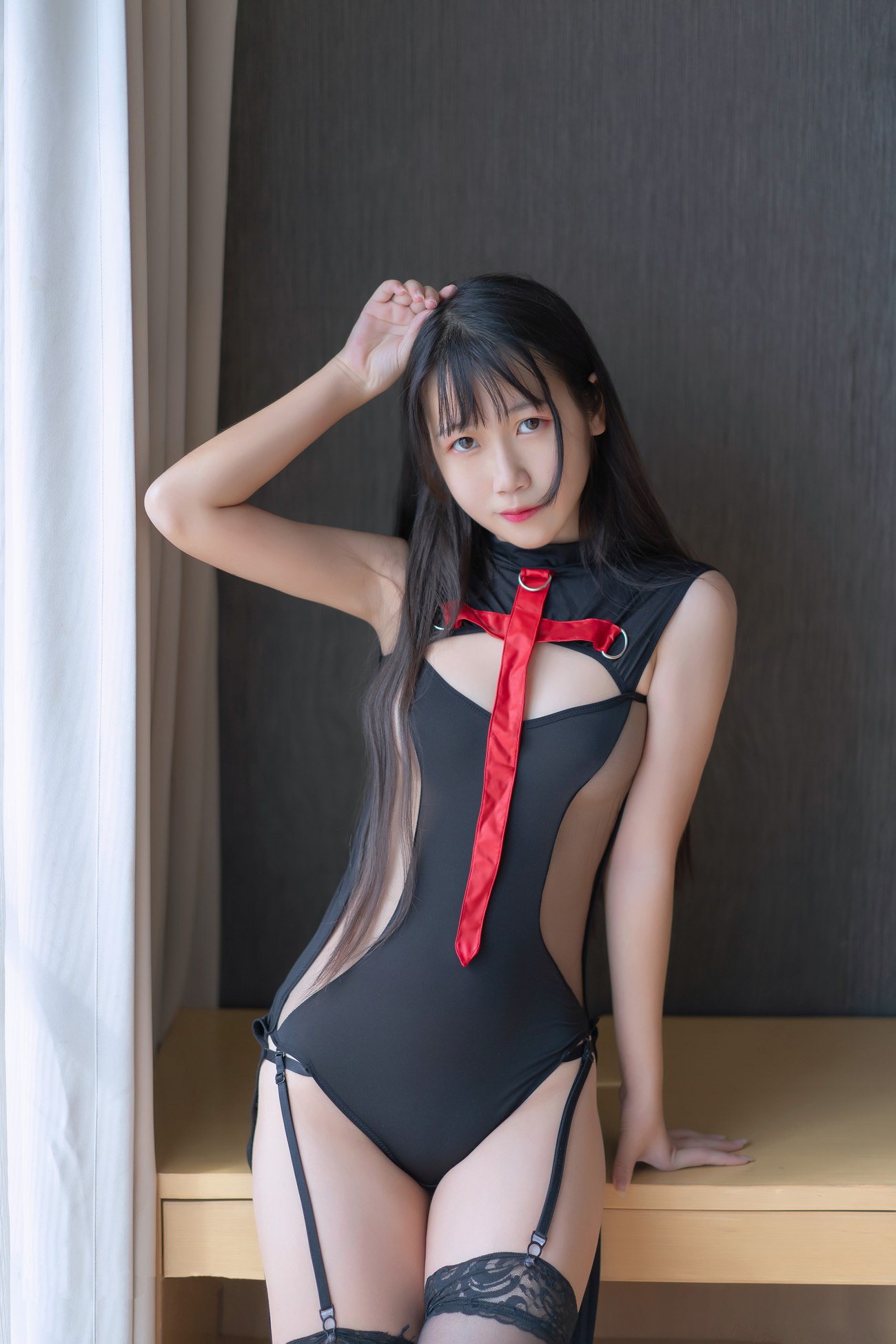 图片[22]-不呆猫 – 连体黑丝[35P] – 速更版-美库